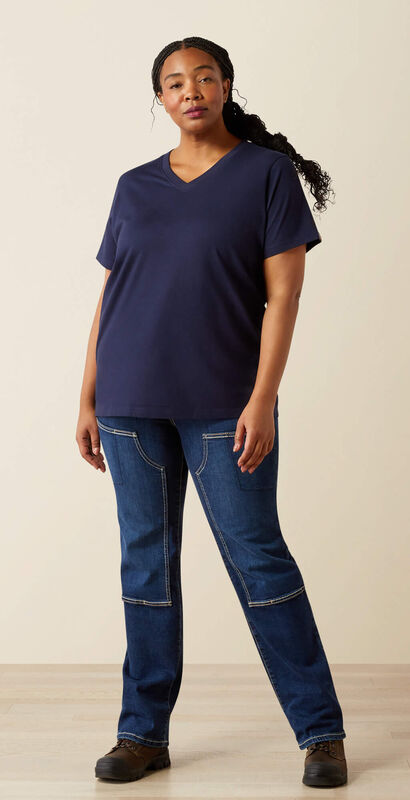 Rebar Cotton Strong Standard V-Neck T-Shirt Full Plus